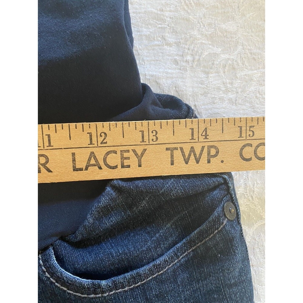 A Pea In The Pod Womens Maternity Dark Blue Denim Skinny Pull On Jeans Size XS - Picture 6 of 8